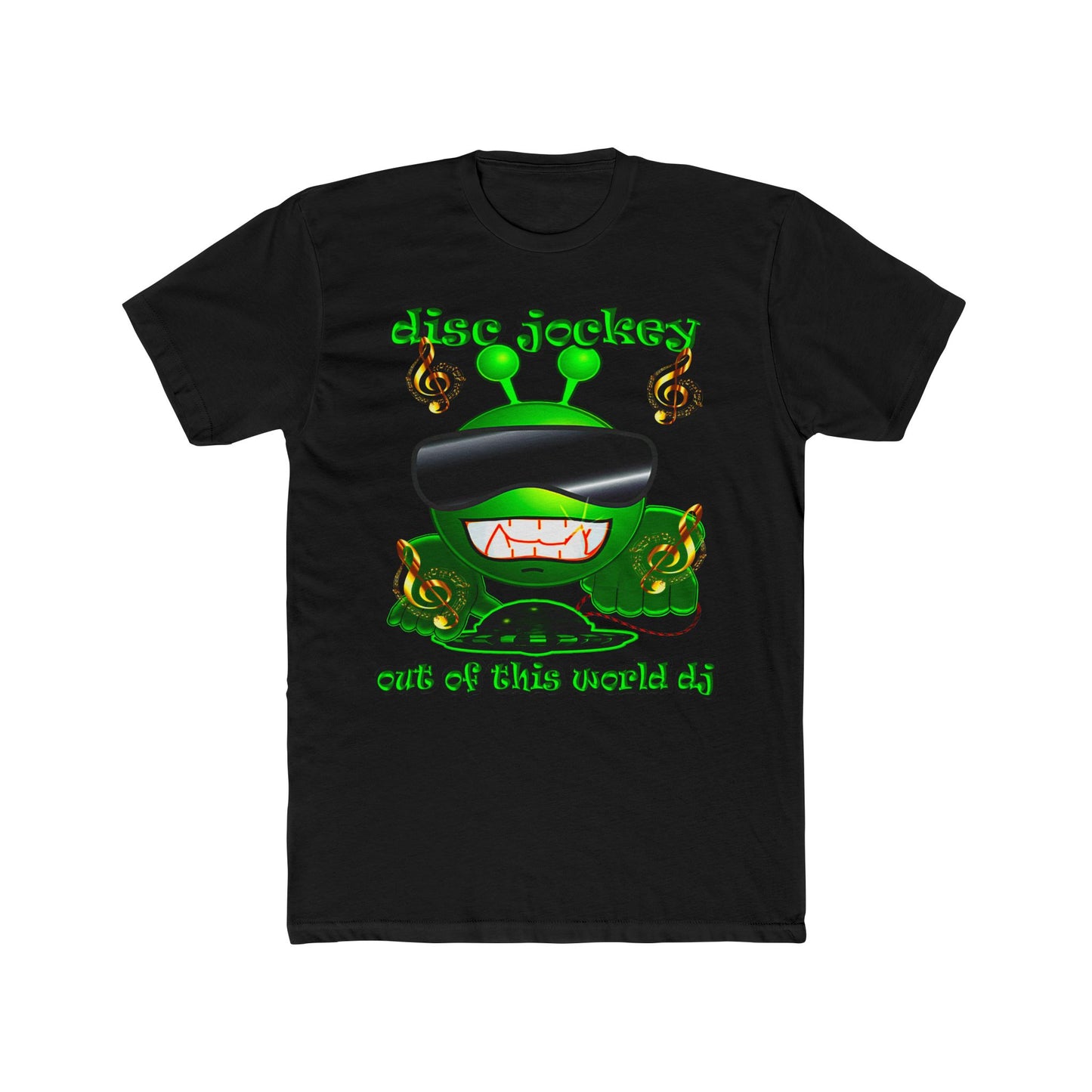 disc jockey - Men's Cotton Crew Tee