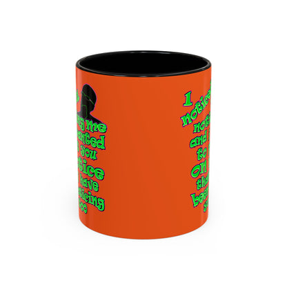 noticed you noticing - Accent Mug (orange)