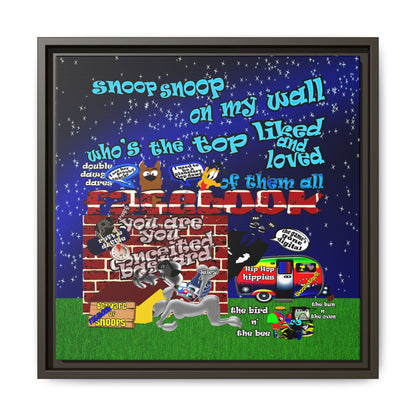 snoops - framed canvas art