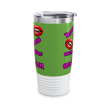 hoes b4 bros - Ringneck Tumbler, 20oz (green)