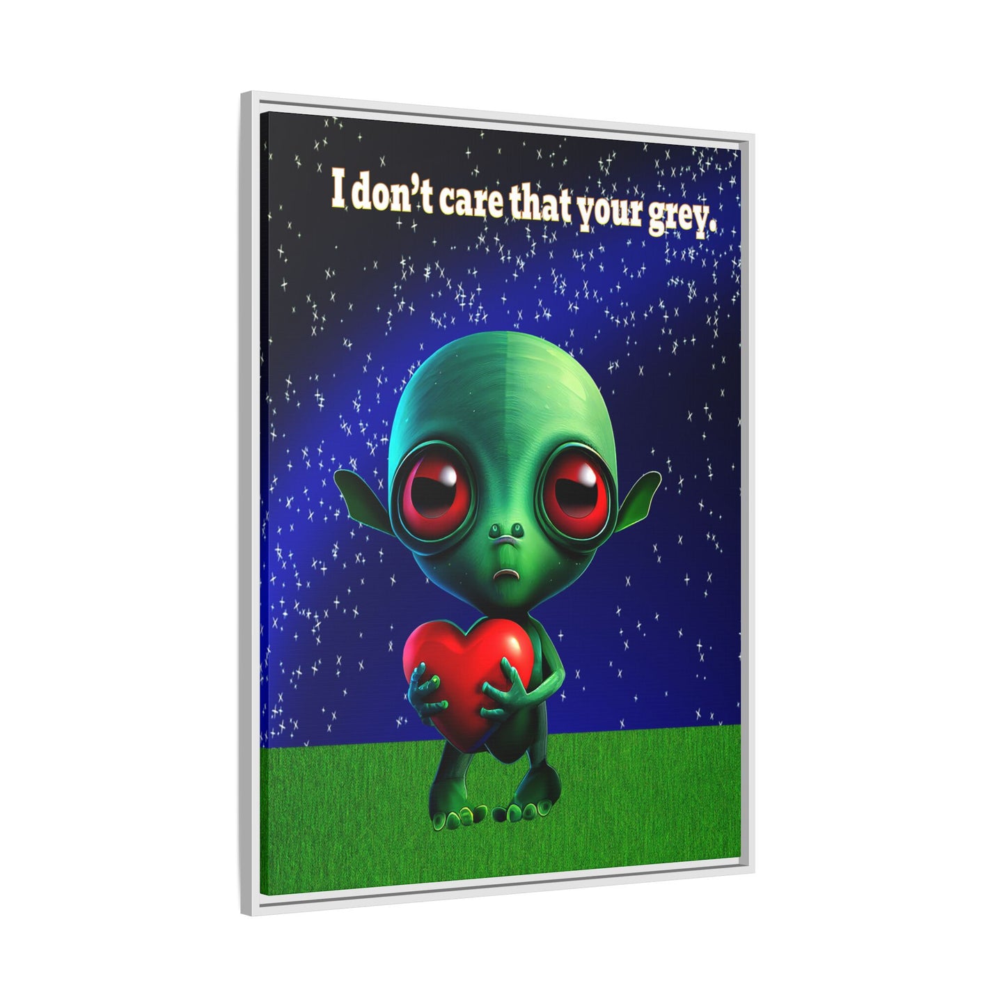 I don't care that your grey - framed canvas art ('snoops' background)