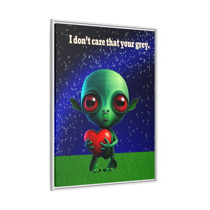 I don't care that your grey - framed canvas art ('snoops' background)