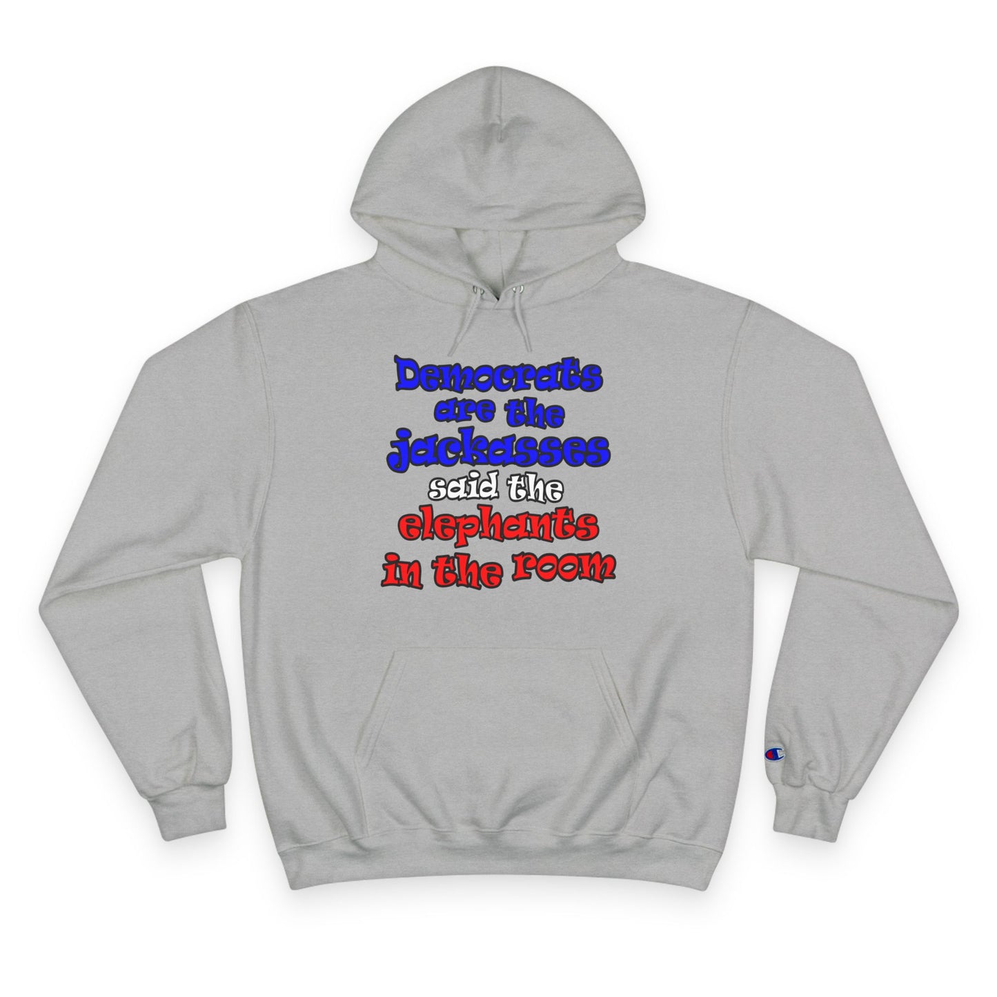 donkeys and elephants - Champion Hoodie