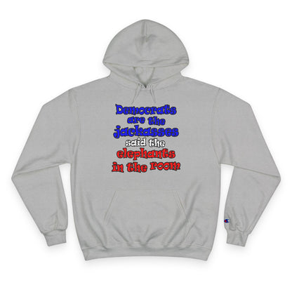 donkeys and elephants - Champion Hoodie