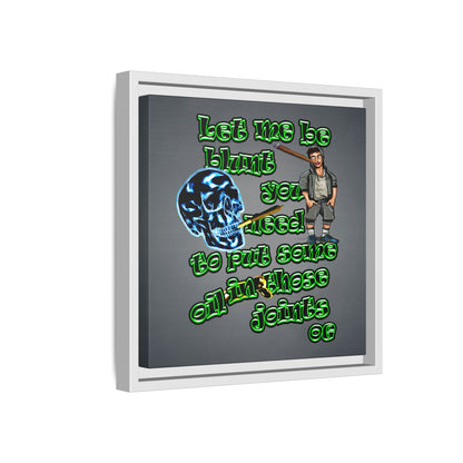 og - framed canvas art (grey-light grey)