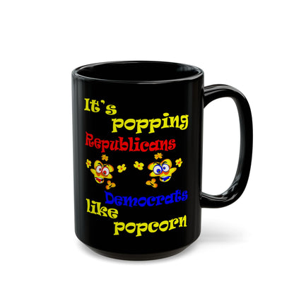 popping like popcorn - Black Mug (black)