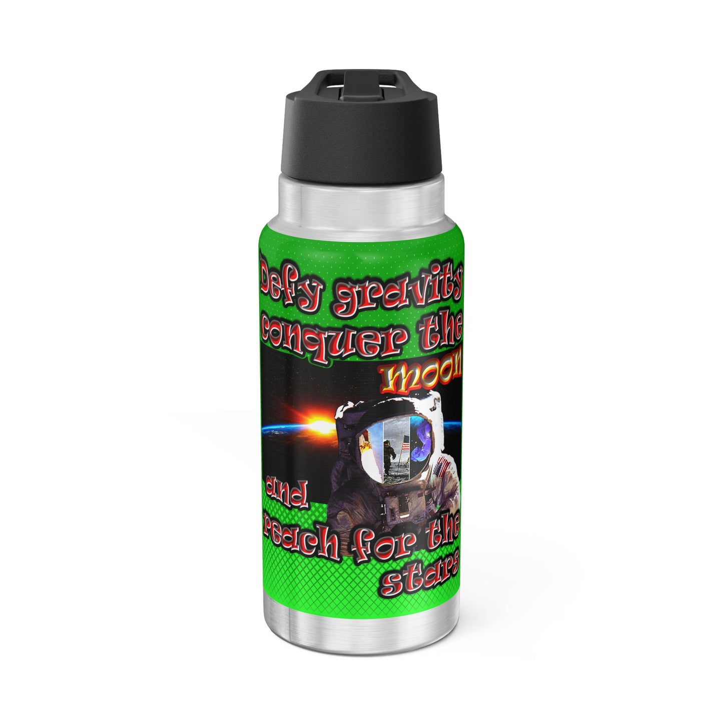 defy conquer reach - Gator Tumbler, 32oz  (logo green)