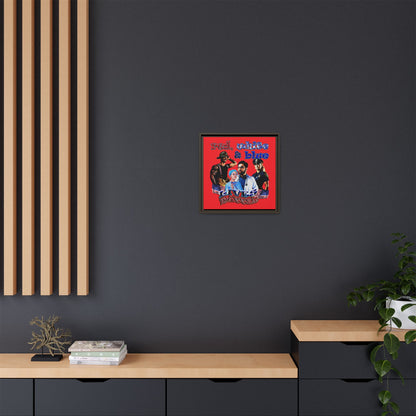 rw&b lives matter - framed canvas art (red)