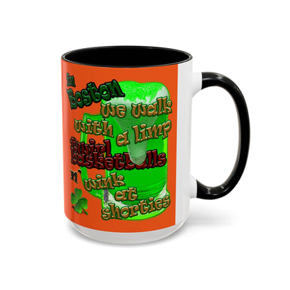 celtics logo - Accent Mug (orange)