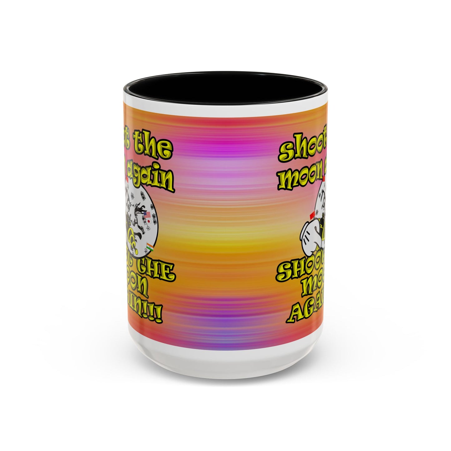 shoot the moon again - Accent Mug (color blur)