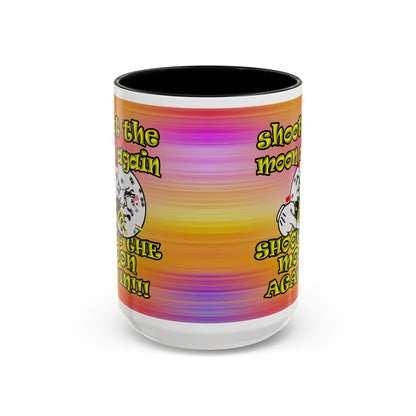 shoot the moon again - Accent Mug (color blur)