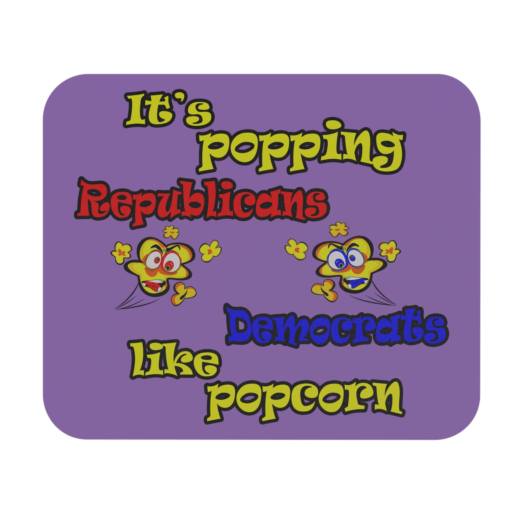 popping like popcorn - Mouse Pad (Rectangle) (light purple)