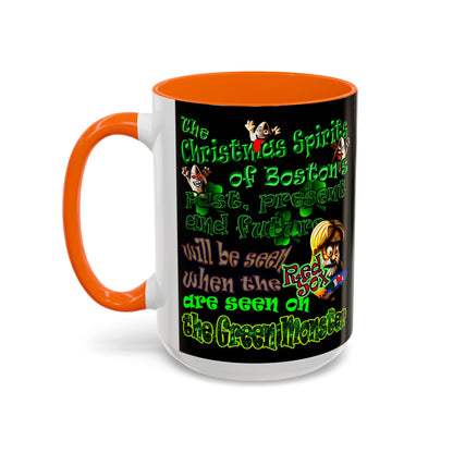 christmas spirits of boston - Accent Mug (black)