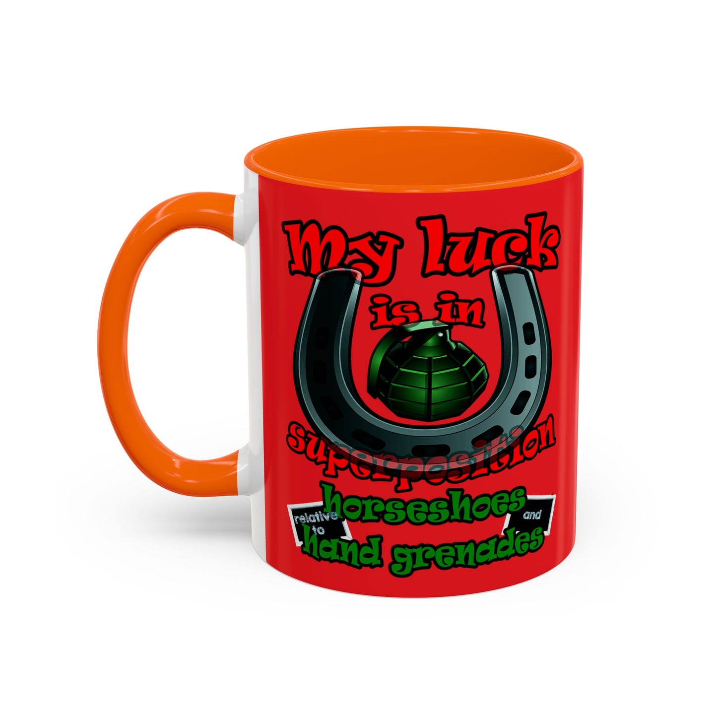 my luck - Accent Mug (red)