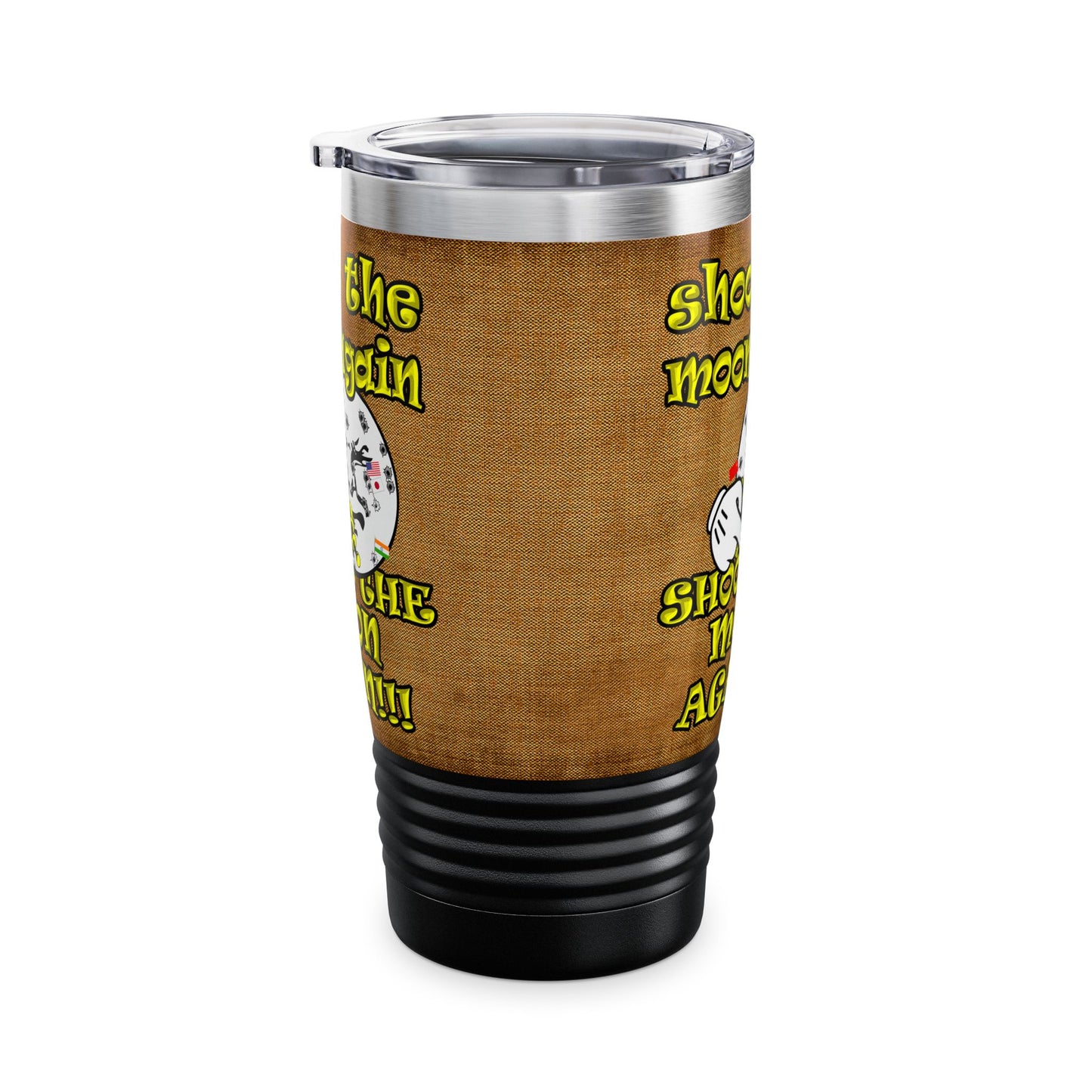 shoot the moon again - Ringneck Tumbler, 20oz (brown papyrus)