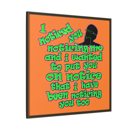 noticed you noticing - framed canvas art (crusta)