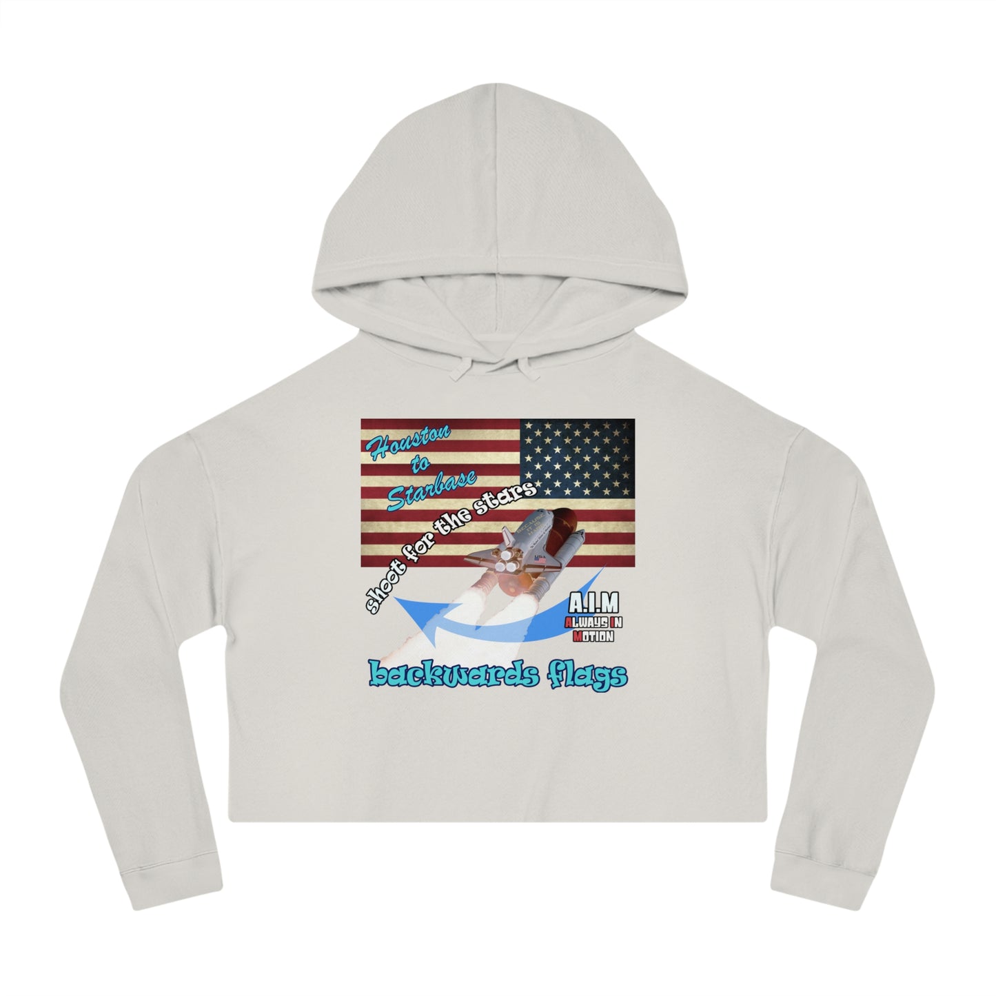 shoot for the stars - Women’s Cropped Hooded Sweatshirt