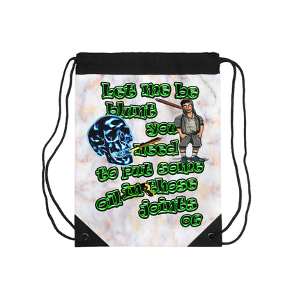 og - Drawstring Bag (white marble)