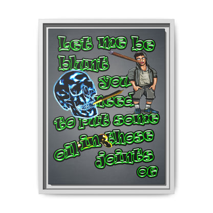 og - framed canvas art (grey-light grey)