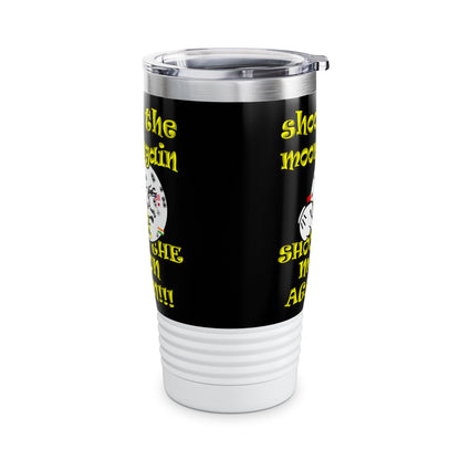 shoot the moon again - Ringneck Tumbler, 20oz (black)