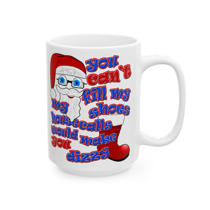 santa's shoes - White Mug (white)