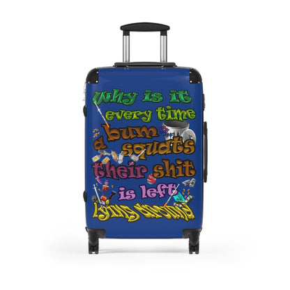 the bum's shit - Suitcase (dark blue)