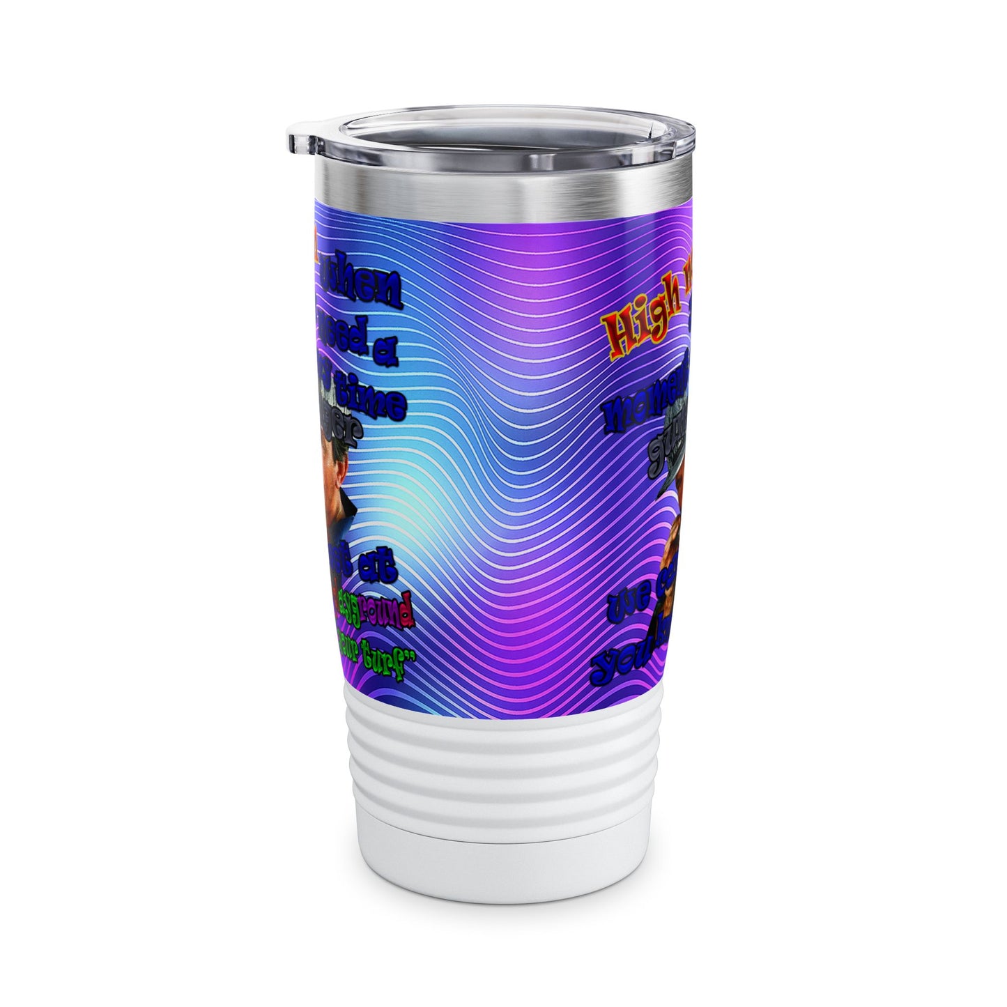 high noon - Ringneck Tumbler, 20oz (purple wave)