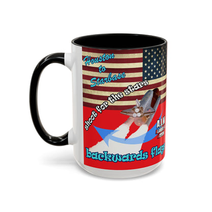 shoot for the stars - Accent Mug (red)