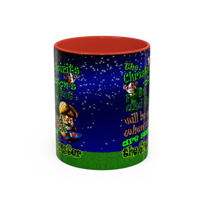 christmas spirits of boston - Accent Mug ('snoops' background)