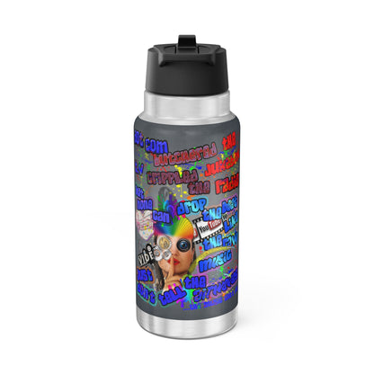 drop the beat - Gator Tumbler, 32oz  (grey-light grey)
