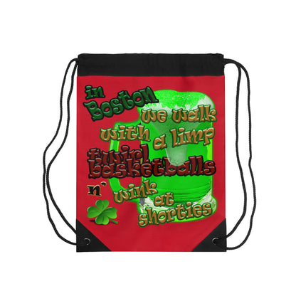 celtics logo - Drawstring Bag (dark red)