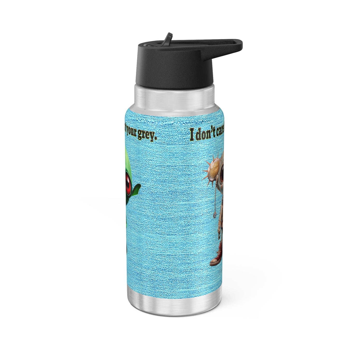 I don't care that your grey - Gator Tumbler, 32oz  (faded blue)