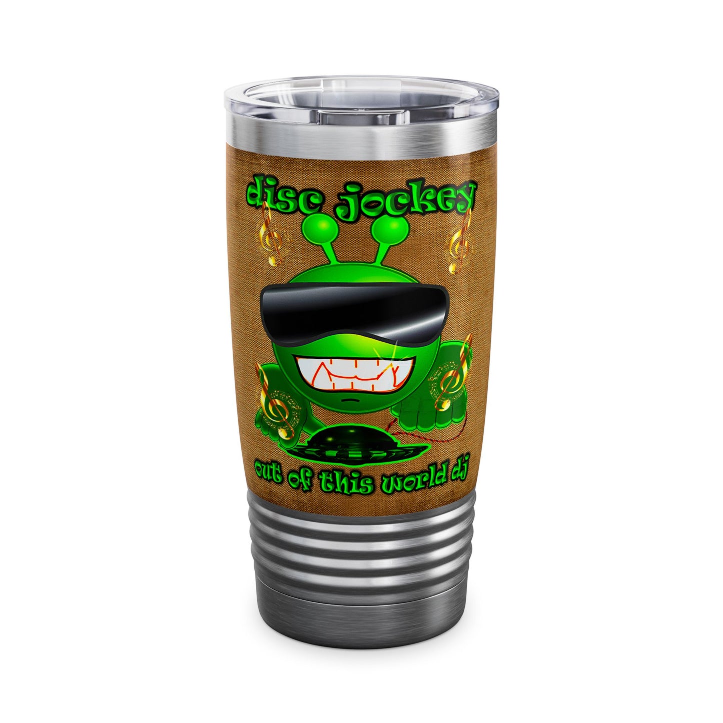 disc jockey - Ringneck Tumbler, 20oz (brown papyrus)