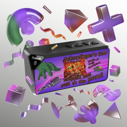 schrodinger's cat - Jabba Bluetooth Speaker (purple-pink wave)