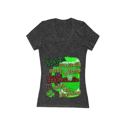 celtics logo - Women's Jersey Short Sleeve Deep V-Neck Tee