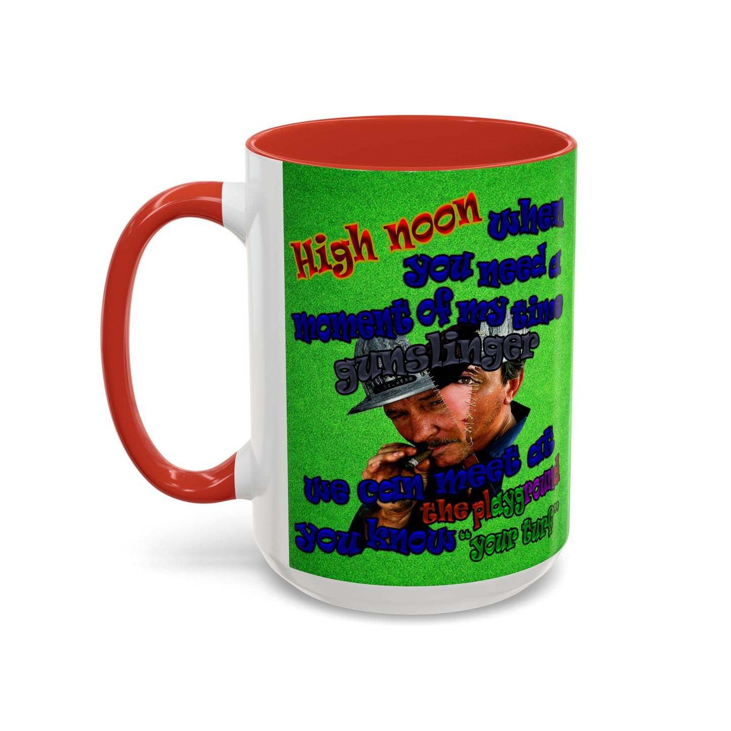 high noon - Accent Mug (green turf)