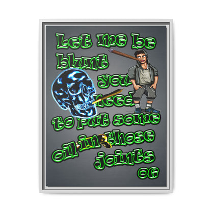 og - framed canvas art (grey-light grey)