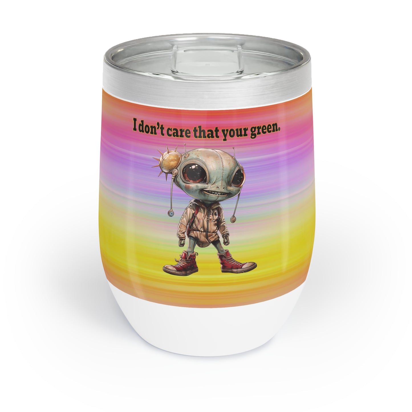 I don't care that your grey - Chill Wine Tumbler (color blur)