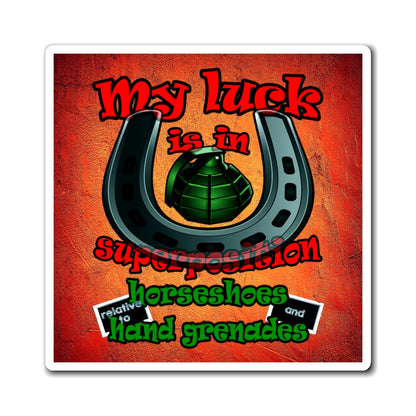 my luck - Magnets - (burnt orange)