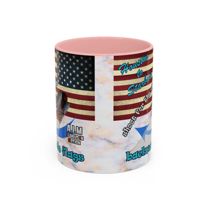shoot for the stars - Accent Mug (white marble)