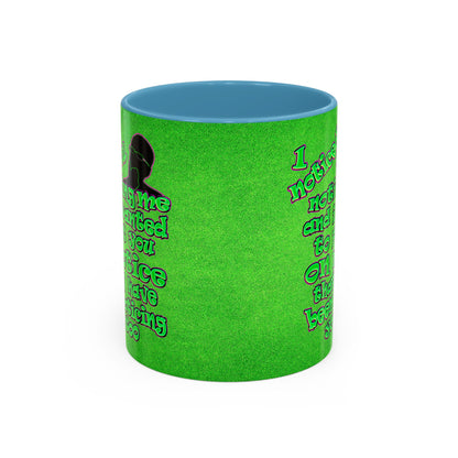 noticed you noticing - Accent Mug (green turf)