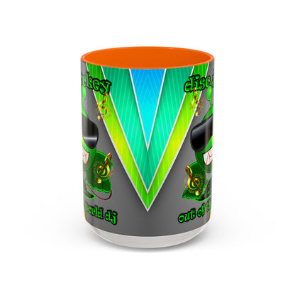 disc jockey - Accent Mug (rainbow split)