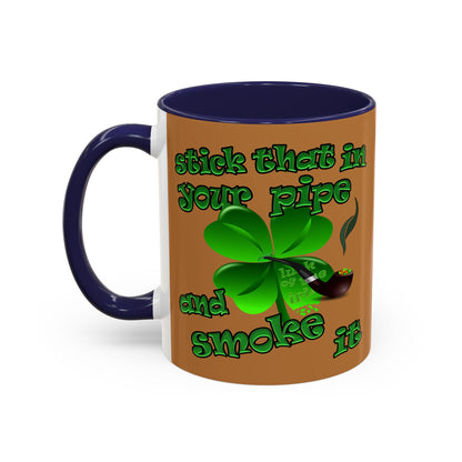 celtics logo - Accent Mug (light brown)