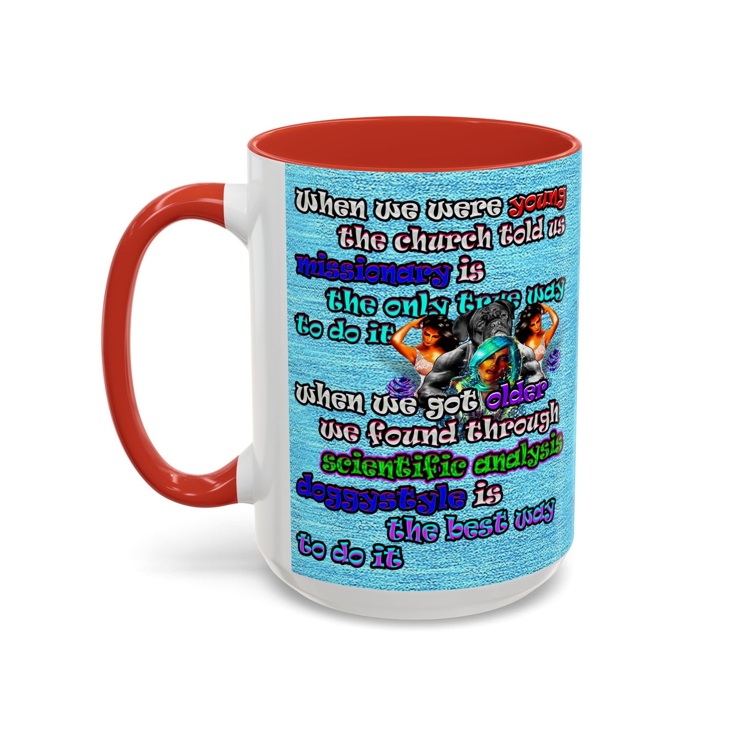 doggystyle - Accent Mug (faded blue)