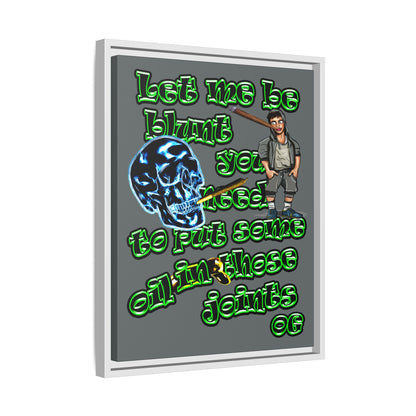 og - framed canvas art (dark grey)