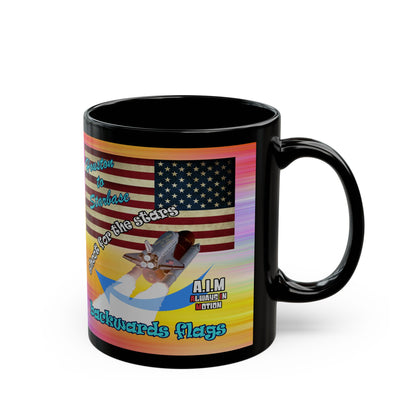 shoot for the stars - Black Mug (color blur)