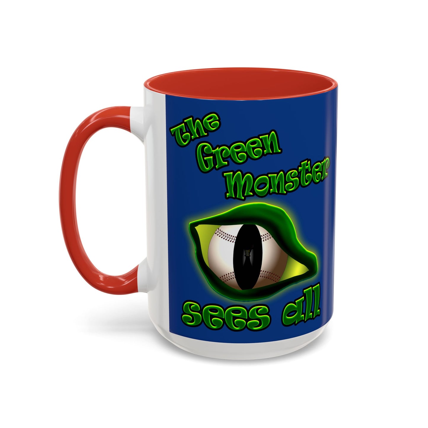 green monster - Accent Mug (dark blue)