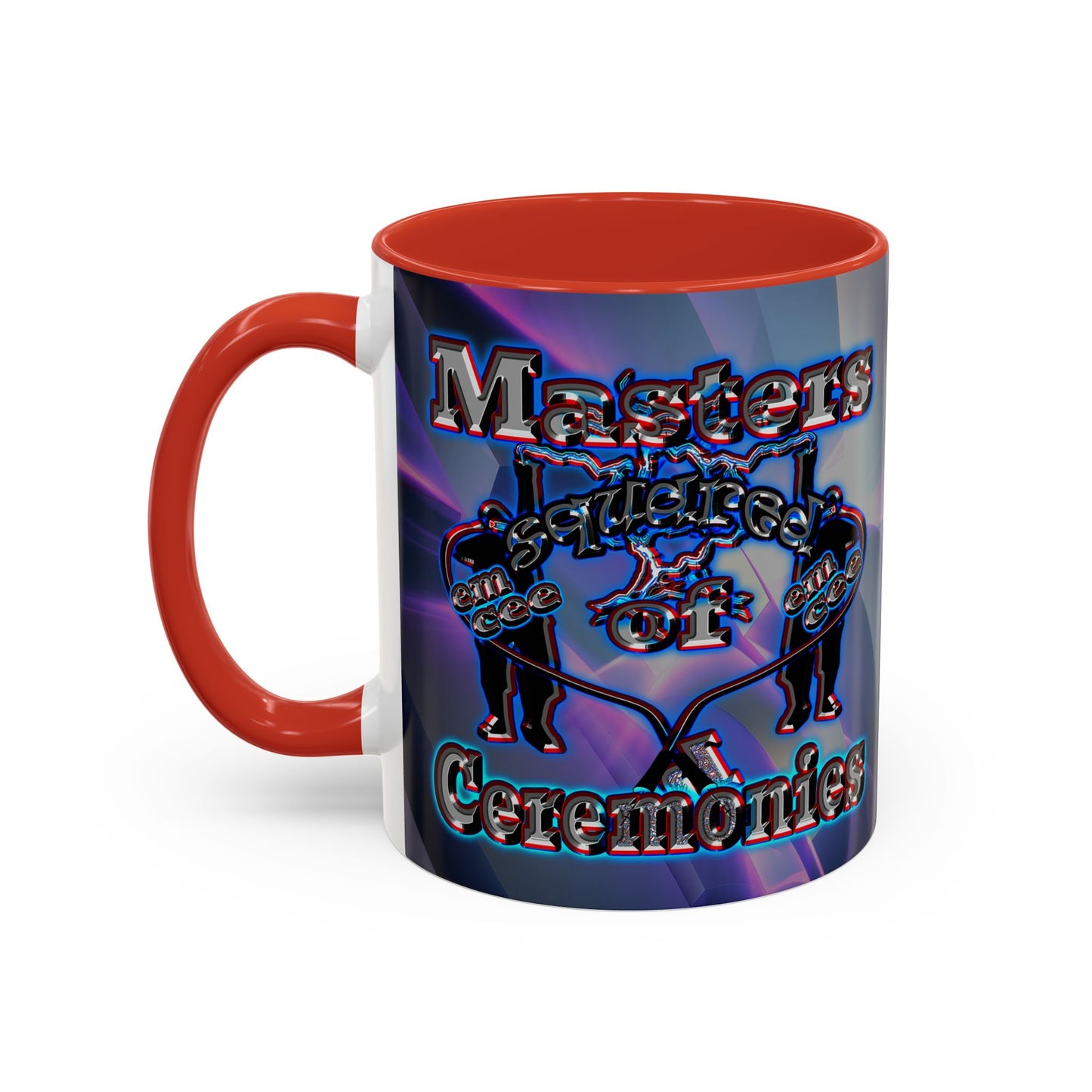 em cee squared - Accent Mug (grey-pink wave)