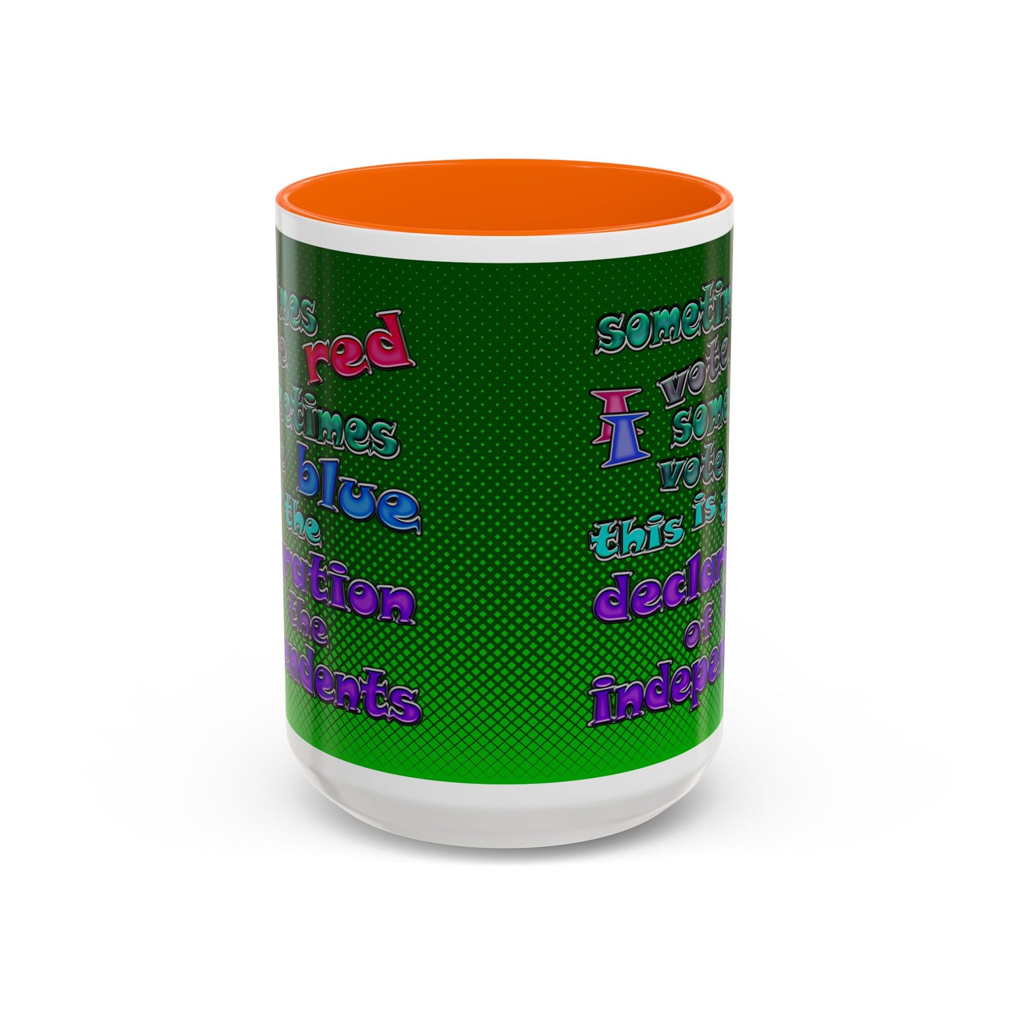 declaration of the independents - Accent Mug (logo green)