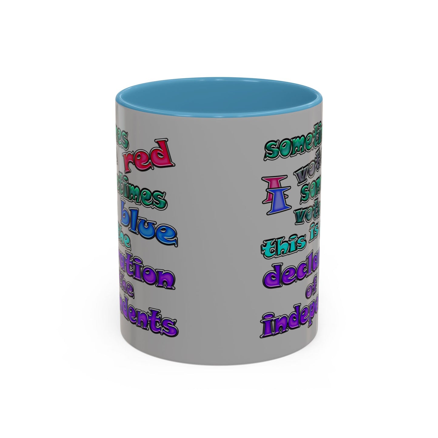 declaration of the independents - Accent Mug (light grey)